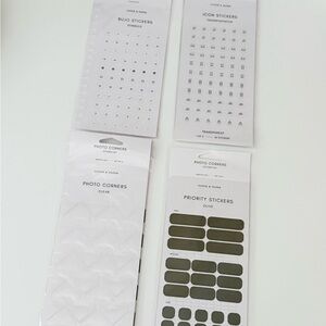 NWT Cloth & Paper a 4 Set Piece of Different Stickers